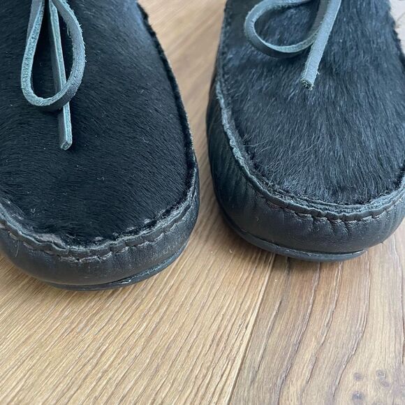 Emporio Armani Driving Loafers Moccasins Leather Horsehair $675 Mens 8 main image 7